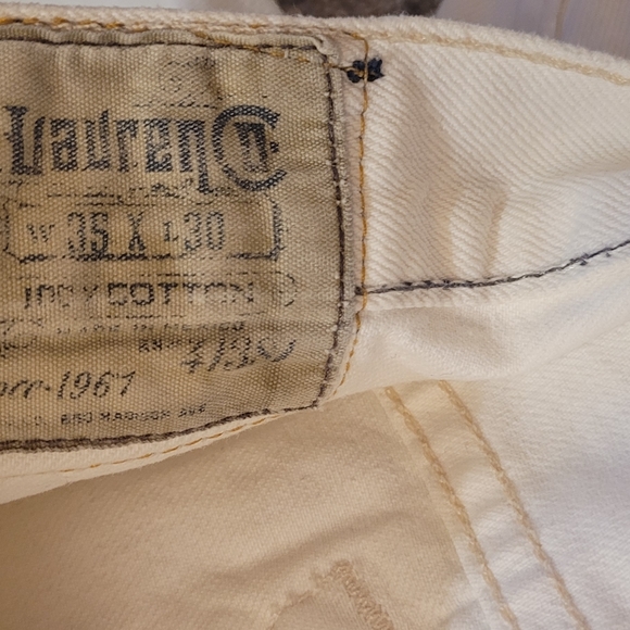 Polo Ralph lauren white Jeans size 35x30 - Picture 13 of 14